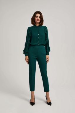 Wrinkled trousers with 7/8 legs
