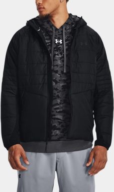 Čierna športová prešívaná bunda Under Armour UA STRM SESSION HBD JKT