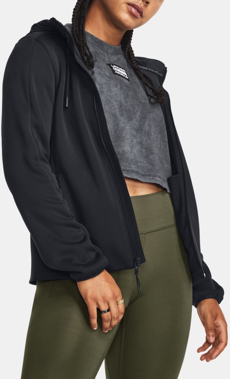 Čierna športová bunda Under Armour UA ESSENTIAL SWACKET