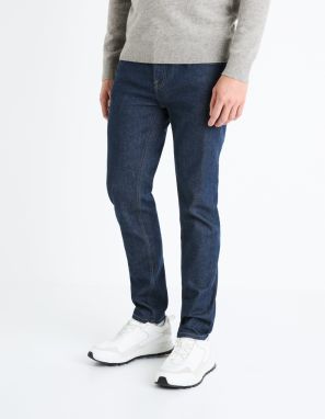 Tmavomodré pánske slim fit džínsy Celio Fotaper