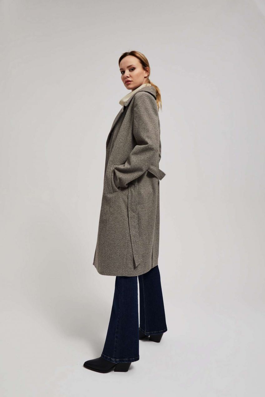 Coat with belt