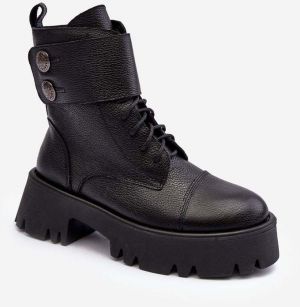 Women's Leather Workers Black Anceria