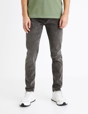 Slim fit pre mužov Celio - tmavosivá