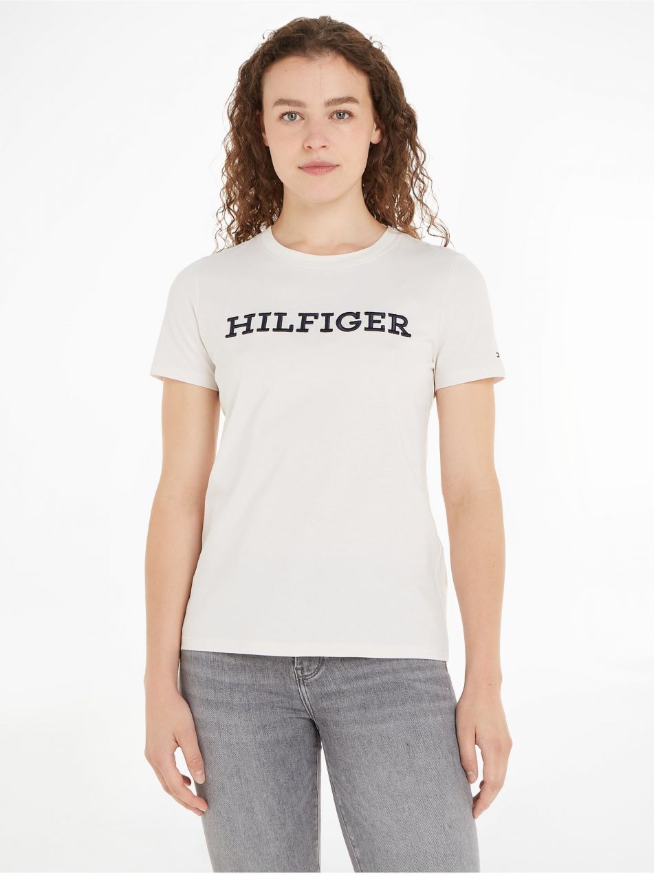 Biele dámske tričko Tommy Hilfiger
