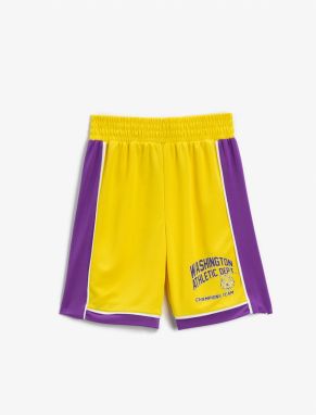 Koton basketbalové šortky s elastickým pásom a potlačou