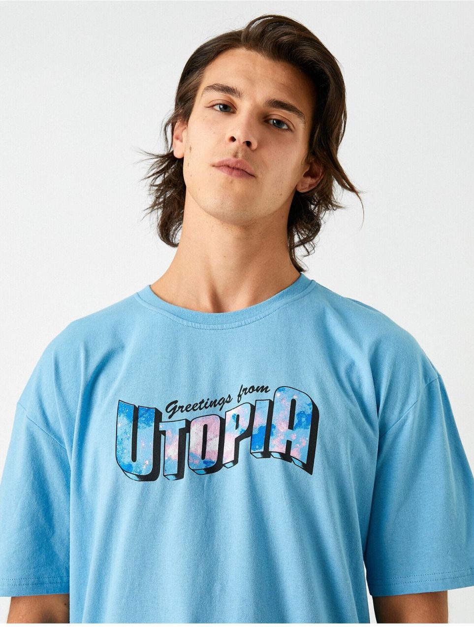 Koton oversized tričko s potlačou