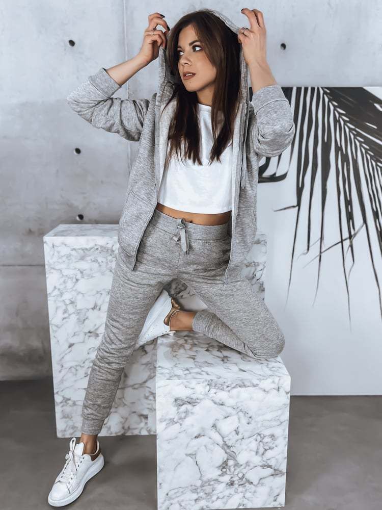 Women's sweatshirt VICTORIA light grey Dstreet z