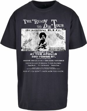 Bigie Retro Poster Tee in Navy Style