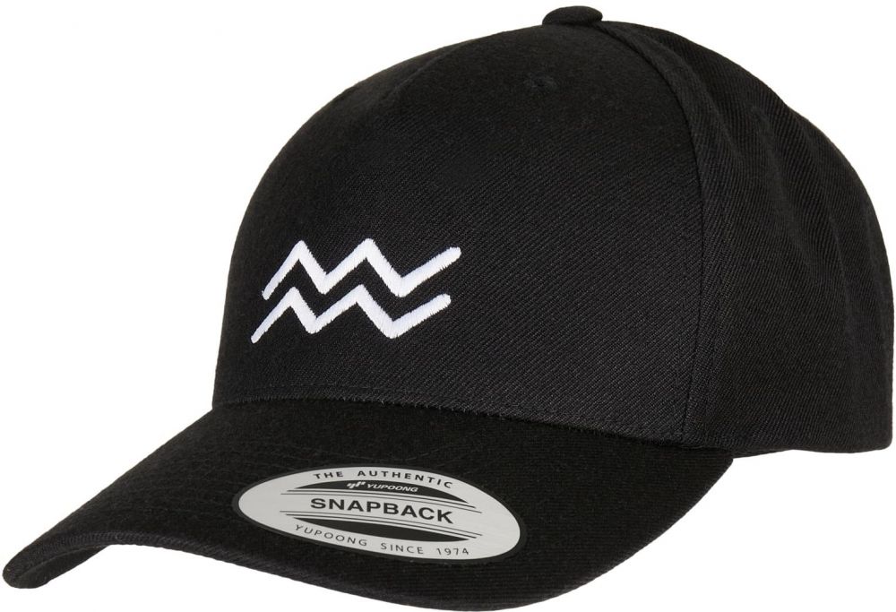 Zodiac YP Classics 5-Panel Premium Curved Snapback Cap Aquarius Cap