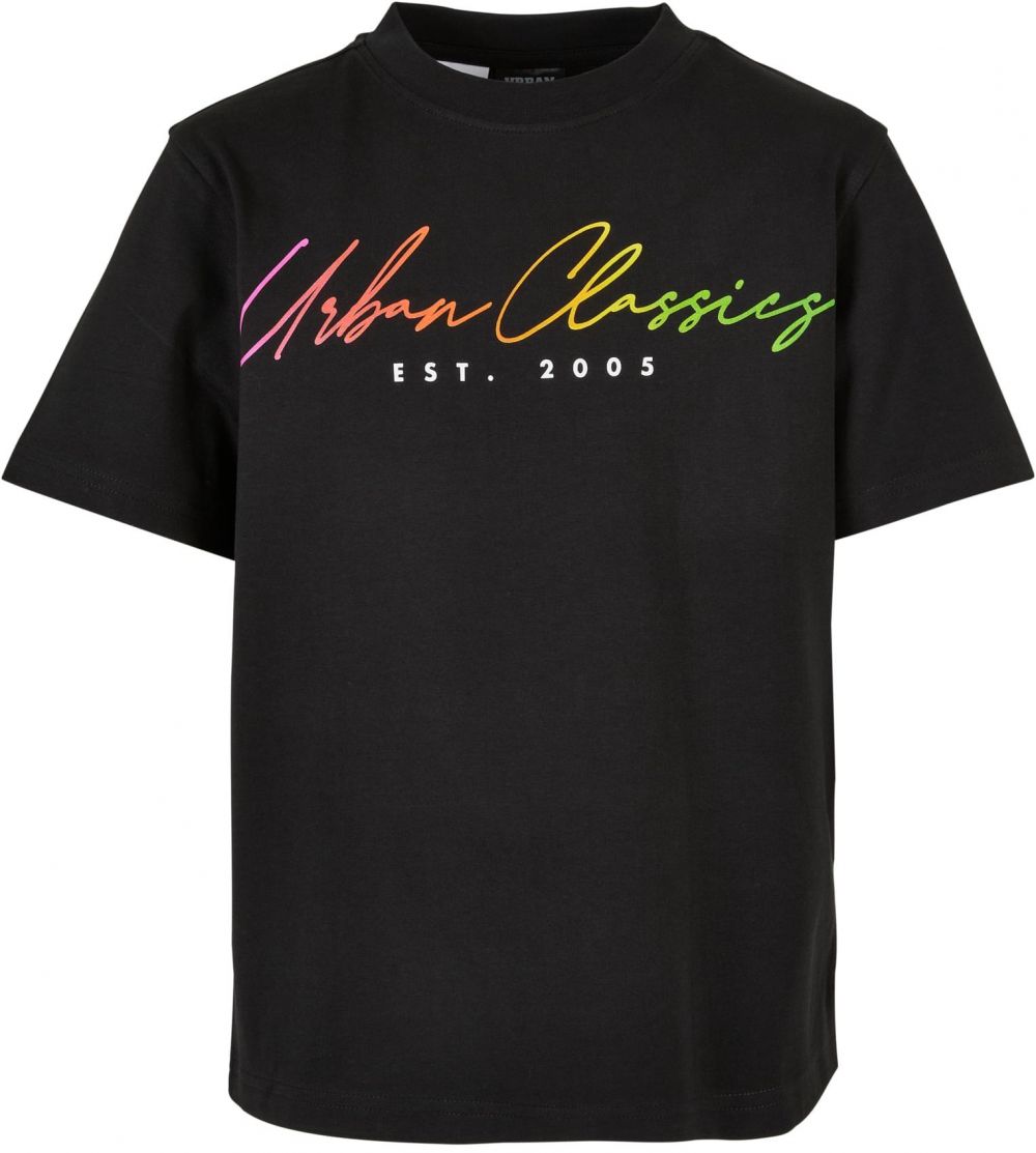 Boys Script Logo T-Shirt Black
