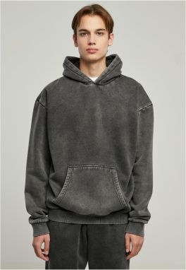 Stone Washed Hoody Black