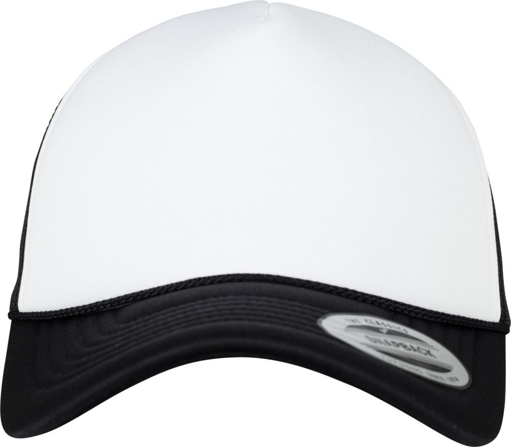 Foam Trucker Cap Curved Visor blk/wht/blk