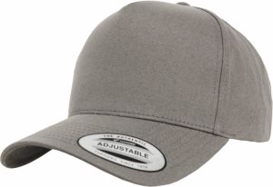 5-Panel Curved Classic Snapback Grey