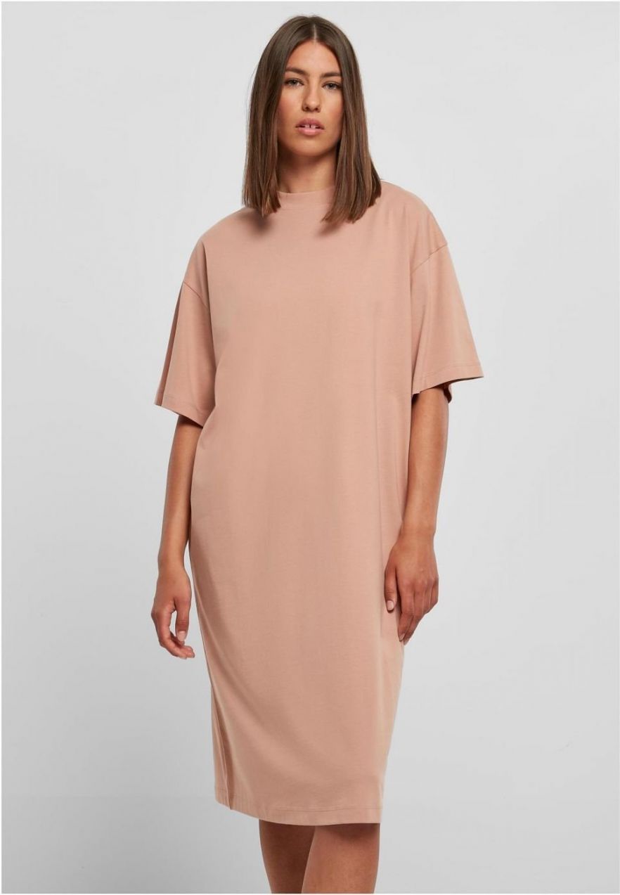 Women's Amber Color Organic Long Oversized T-Shirt