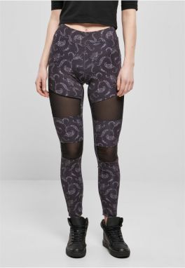 Women's Tech Mesh Leggings AOP blackpaisley