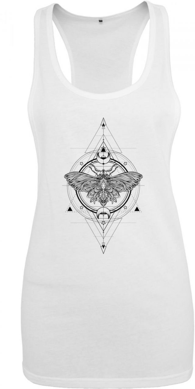 Women's T-shirt against moths white