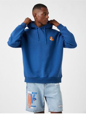 Koton Fox Print Hoodie Sweatshirt