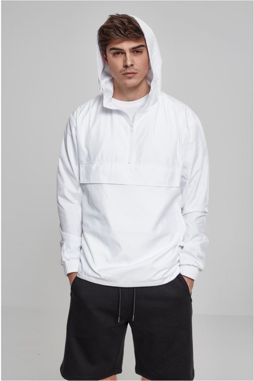 Basic Pull Over Jacket White