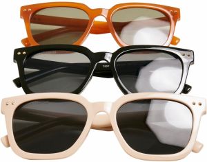 Chicago Sunglasses 3-Pack Black/Brown/Light Beige