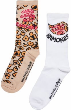 Ramones Leo Socks 2-Pack leo aop/offwhite