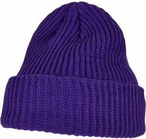 Rib Beanie purple
