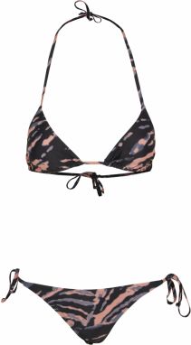 Women's tie-dye bikini vintageblue/papaya