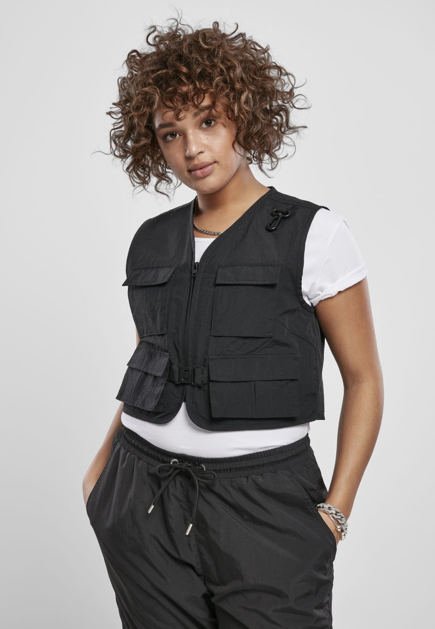 Women's Short Tactical Vest Black