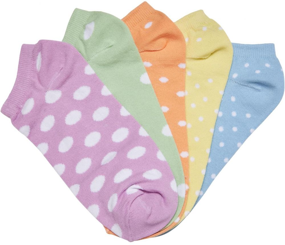 No Show Socks Dots 5-Pack summercolor