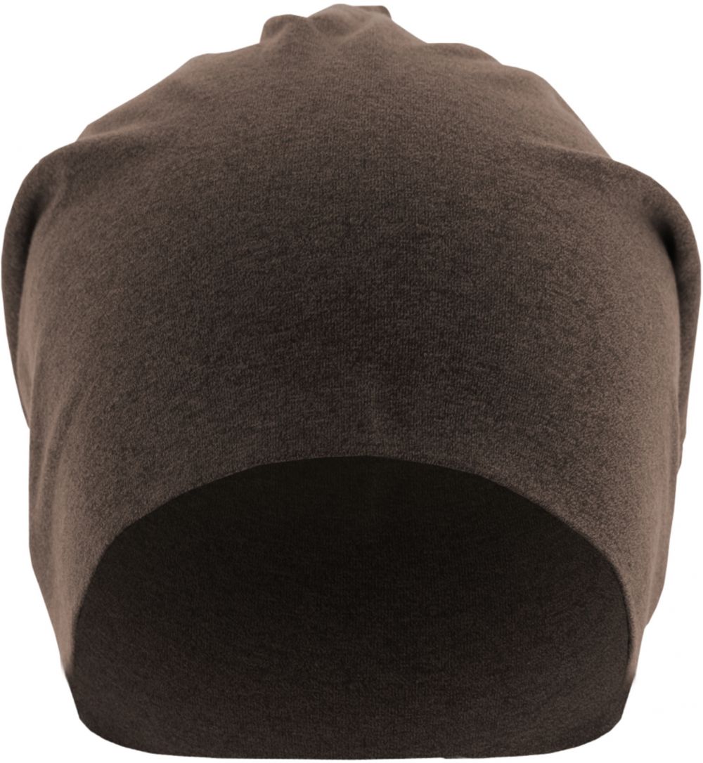 Heather Jersey Beanie Chocolate