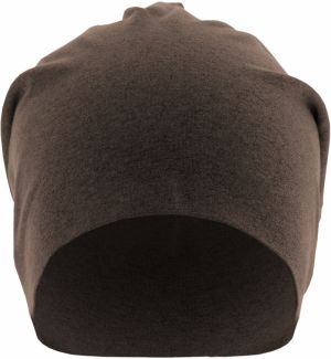 Heather Jersey Beanie Chocolate