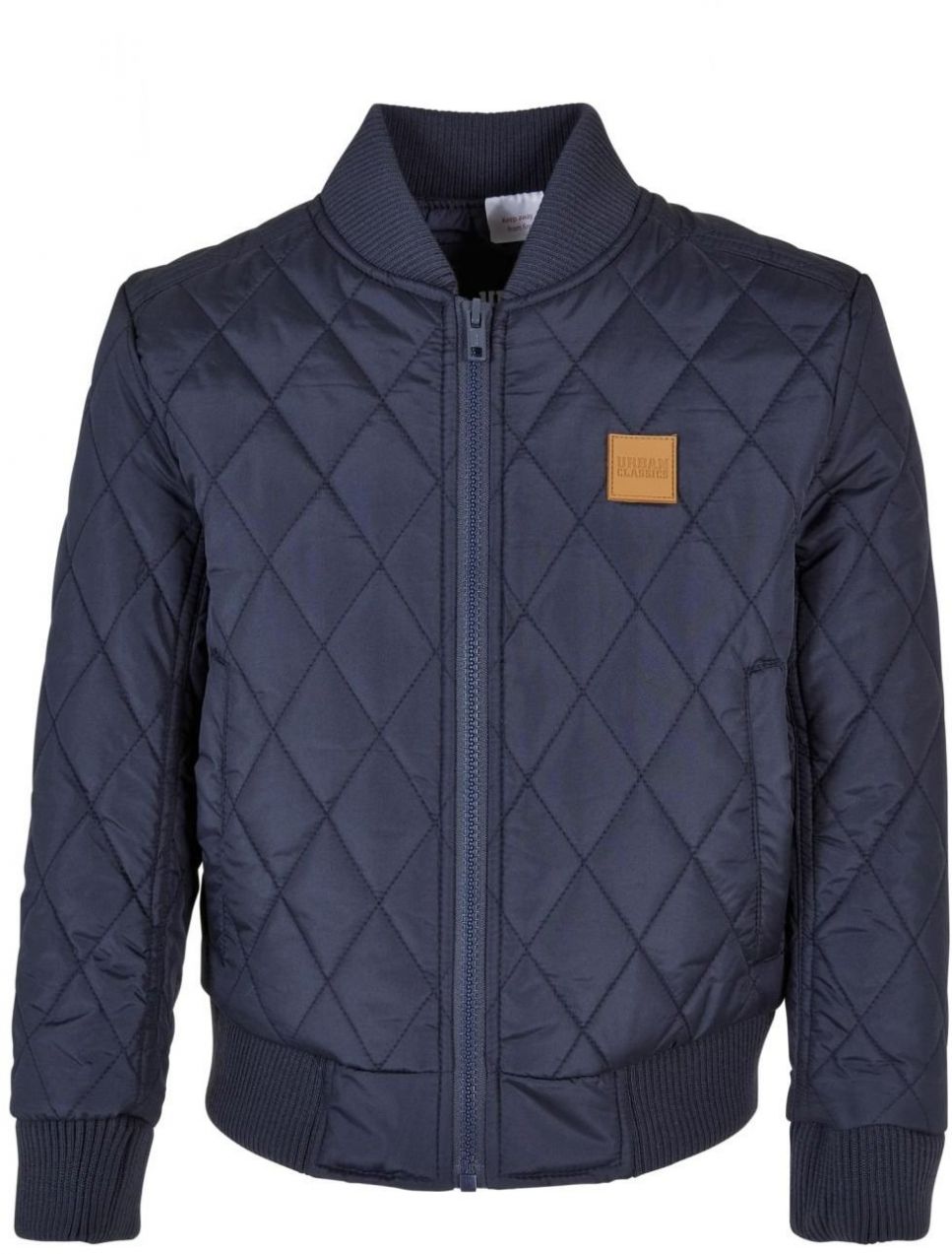 Nylon jacket for boys Diamond Quilt in a navy design