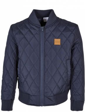 Nylon jacket for boys Diamond Quilt in a navy design
