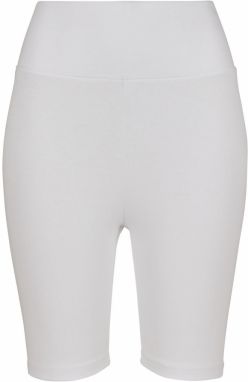 Women's high-waisted cycling shorts white