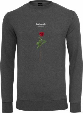 Charcoal Lost Youth Rose Crewneck