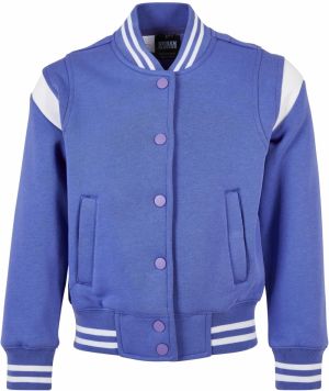 Inset College Sweat Jacket purpleday/white
