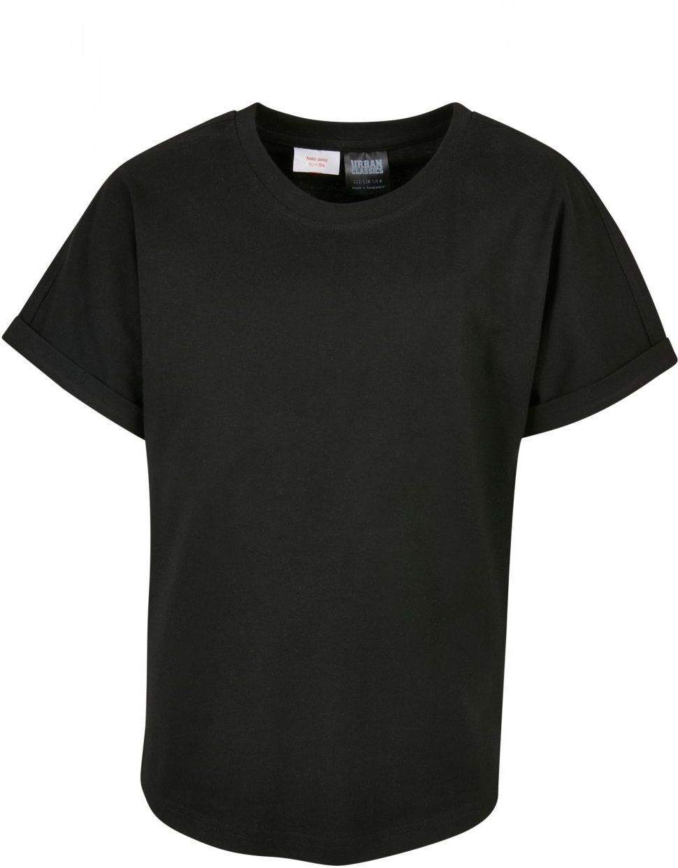 Boys' Long Shape T-Shirt, 2 Pack Grey+Black