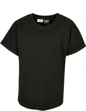 Boys' Long Shape T-Shirt, 2 Pack Grey+Black