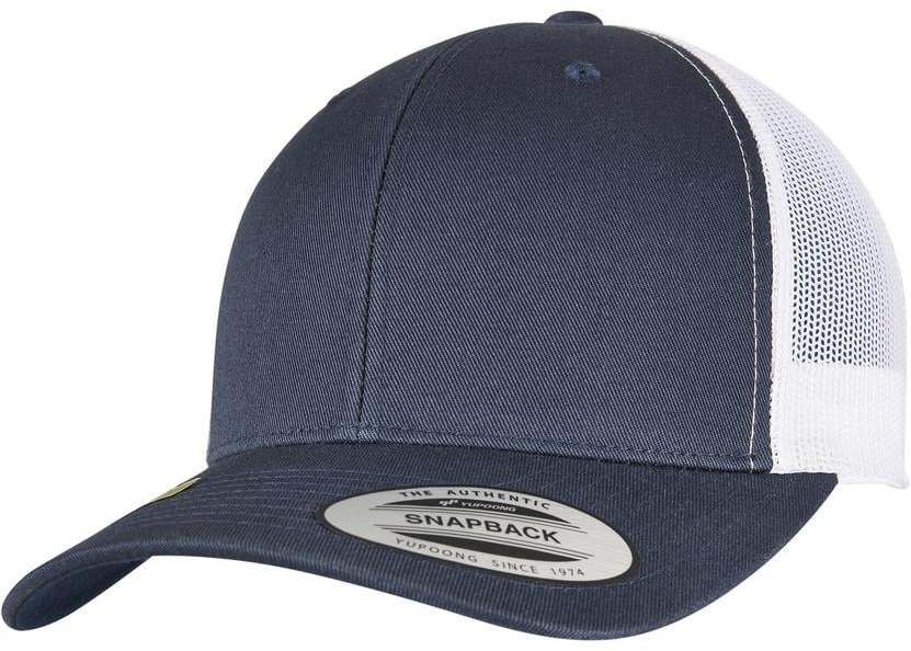 YP CLASSICS RECYCLED RETRO TRUCKER CAP 2-TONE Navy/White