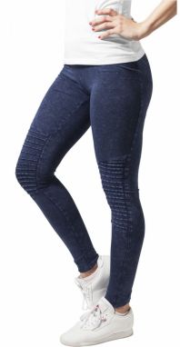 Women's Jersey Denim Leggings - Blue