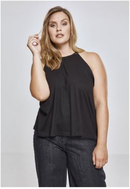 Women's neck warmer for a tank top in black
