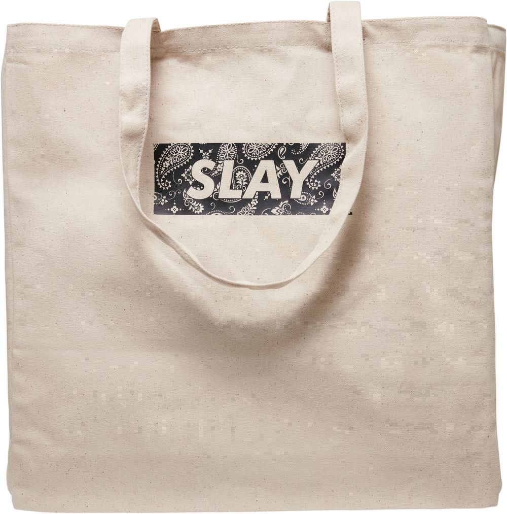 Canvas bag SLAY Oversize white