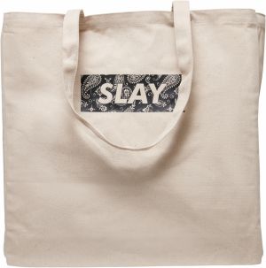 Canvas bag SLAY Oversize white