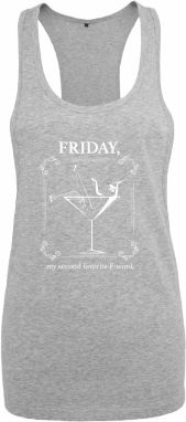 Women's tank top F-Word heather gray