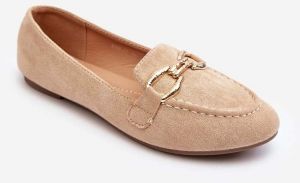 Women's beige Ghana loafers with embellishment
