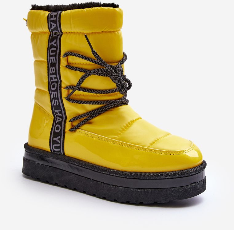 Women's Snow Boots With Yellow Lilar Bindings