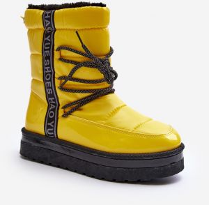 Women's Snow Boots With Yellow Lilar Bindings