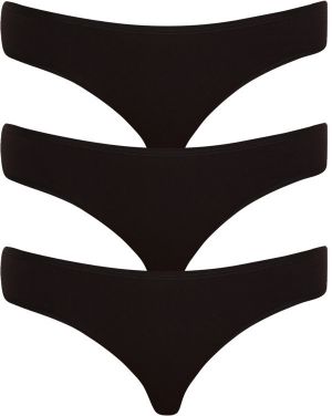 3PACK women's panties Nedeto black