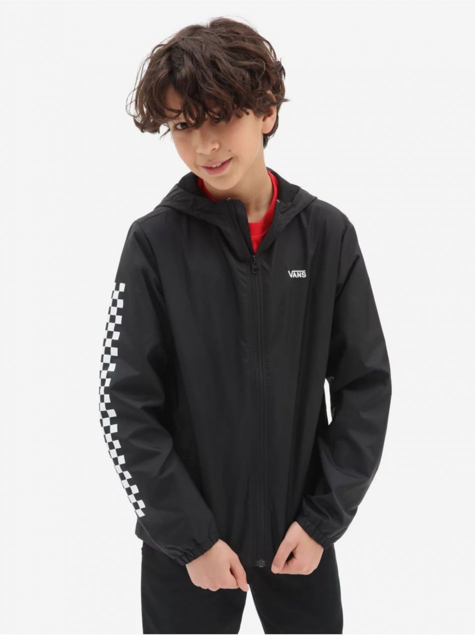 Čierna chlapčenská ľahká bunda VANS Garnett Windbreaker