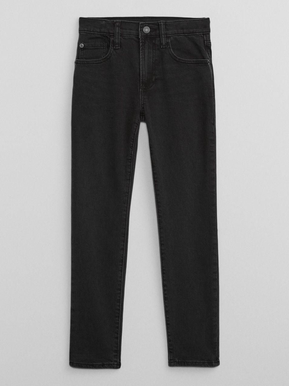 Čierne chlapčenský slim fit džínsy Gap