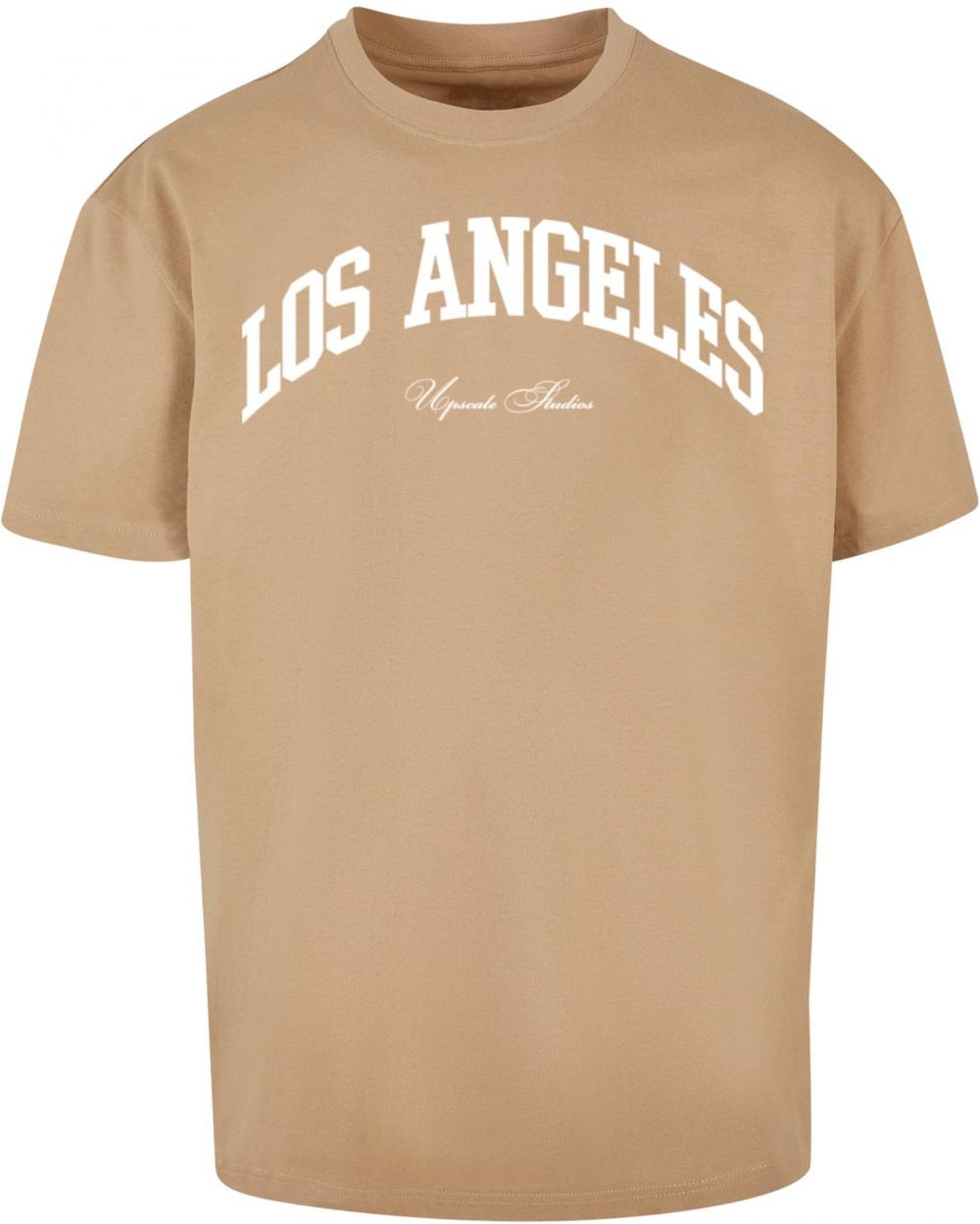 L.A. College Oversize Union T-Shirt Beige